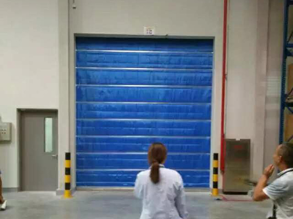 電動無極布防火卷簾門